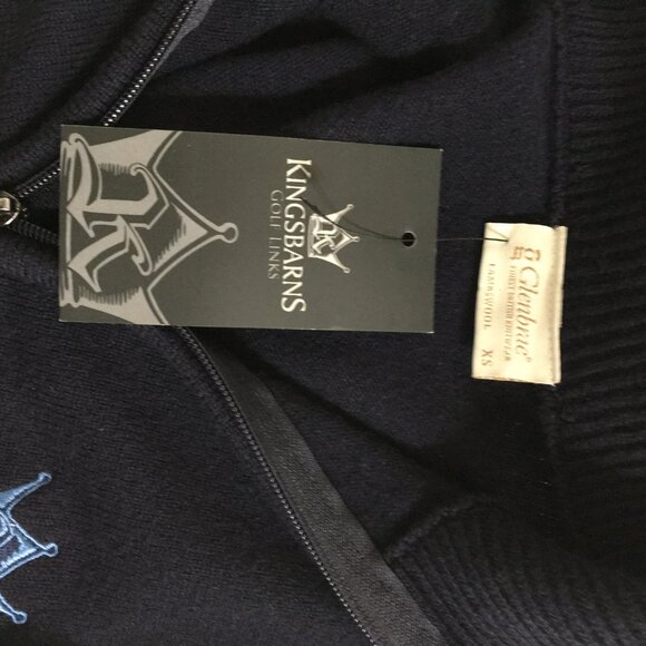 Glenbrae Kingsbarns Golf Vest NWT Womens XS Navy Blue Knit Lambswool Full Zip - Picture 6 of 13
